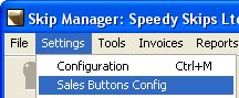 Sales Order / Billing Screen Buttons Configuration Menu Option