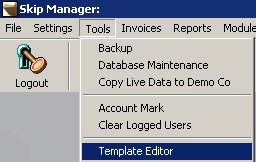 Menu Option: Text Editor